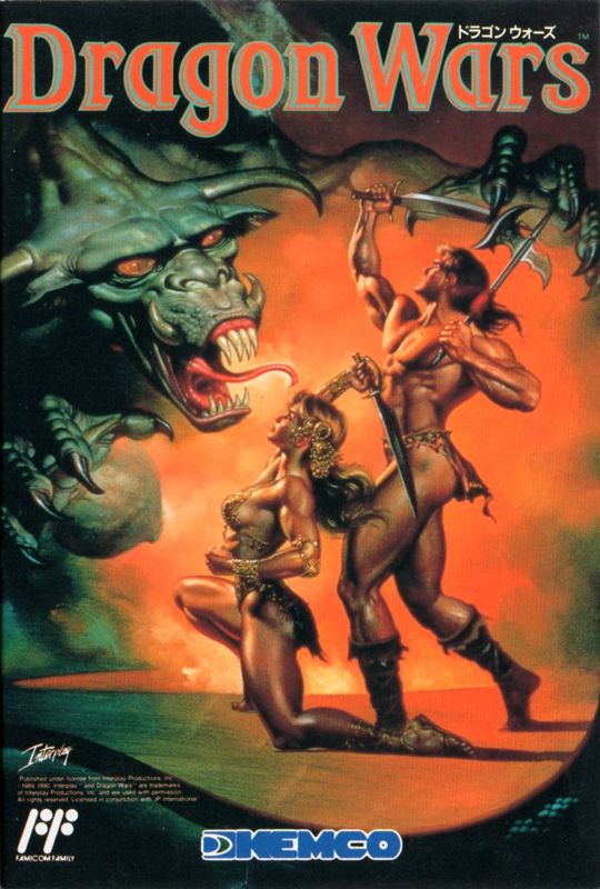 Dragon Wars box art for Famicom